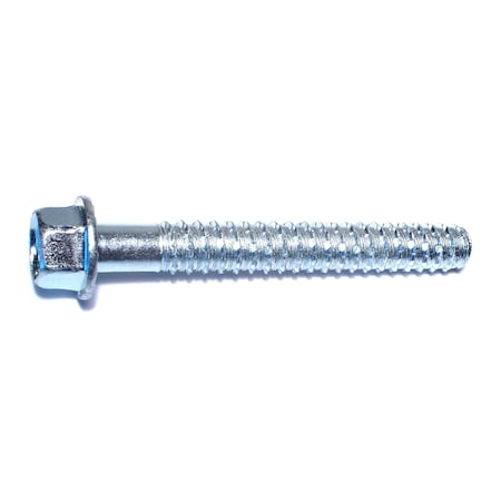 Red Head Tapcon Concrete Screw, 3/4" Dia., Hex, 5-1/2" L, Steel Zinc Plated, 10 PK 09398